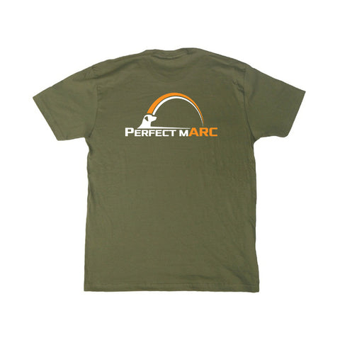 TRAIN. TEST. TITLE. Performance Shirt with Color Logo